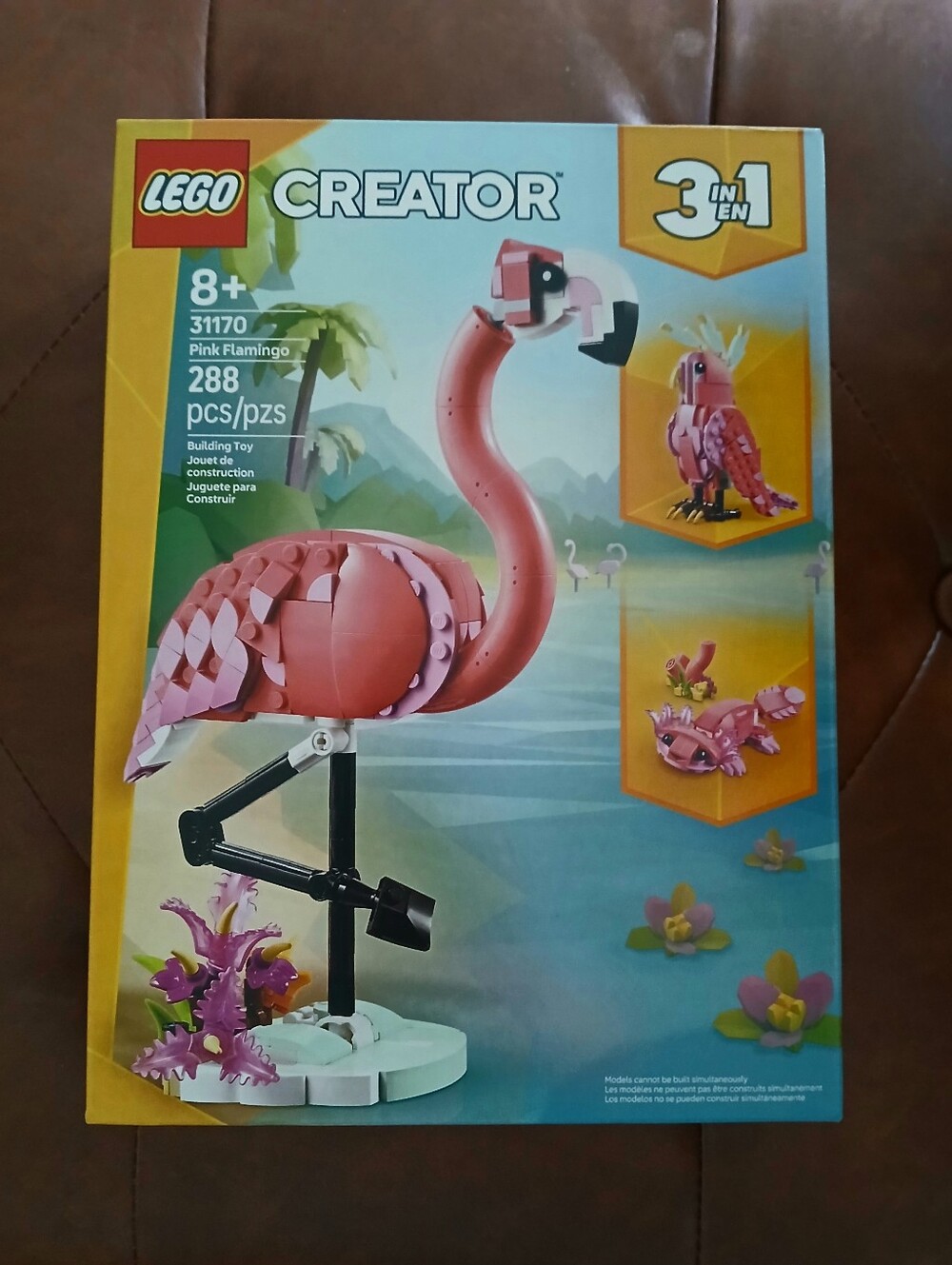 LEGO Creator 3 In 1 NWT Pink Flamingo 3-in-1 Building Set Ages 8+ 288 Pieces